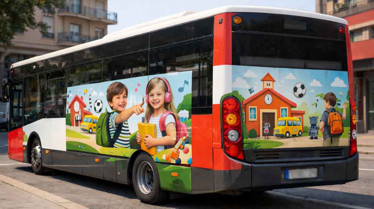 Publicidad en Autobuses para Colegios