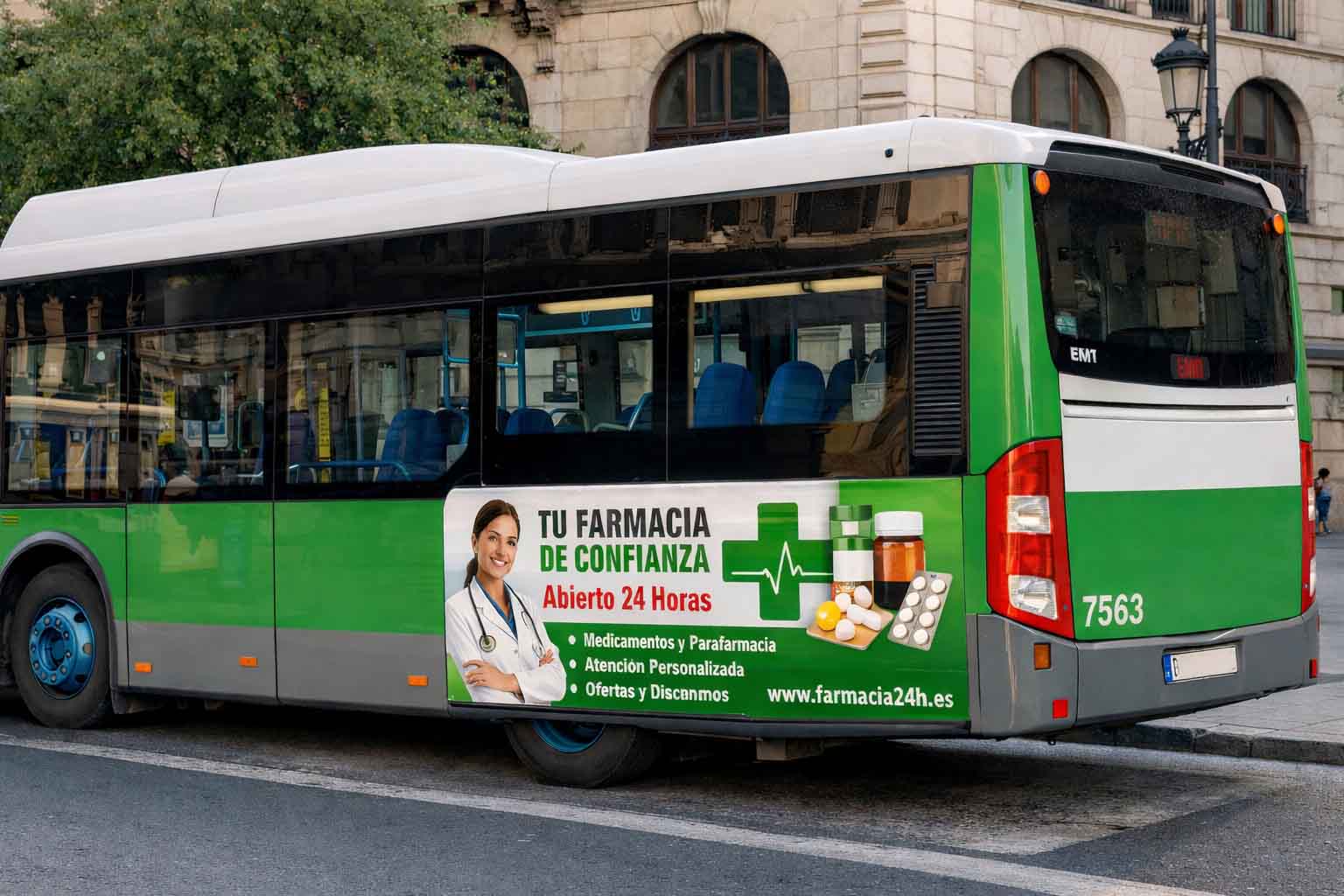 Publicidad en Autobuses para Farmacias
