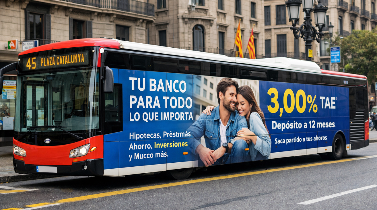 Publicidad en Autobuses Entidades Financieras