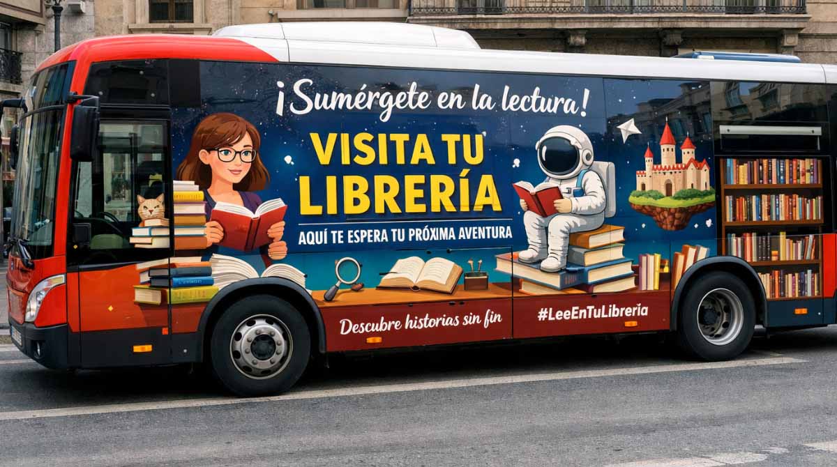 Publicidad en autobuses para librerias