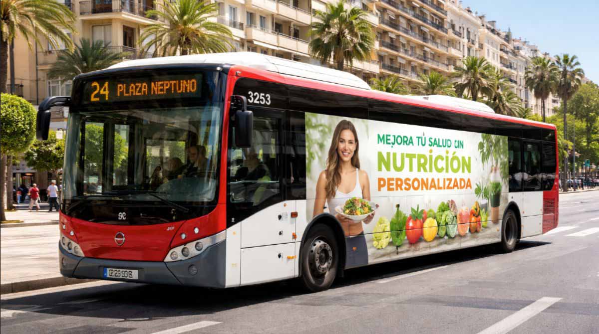 Publicidad en Autobuses para Centros de Nutrición
