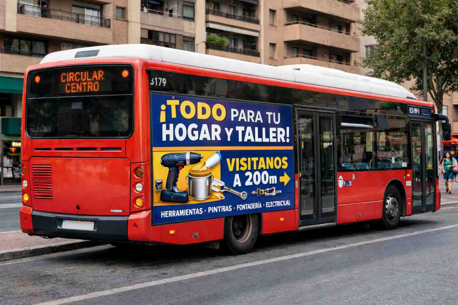 Publicidad en Autobuses para Ferreterias