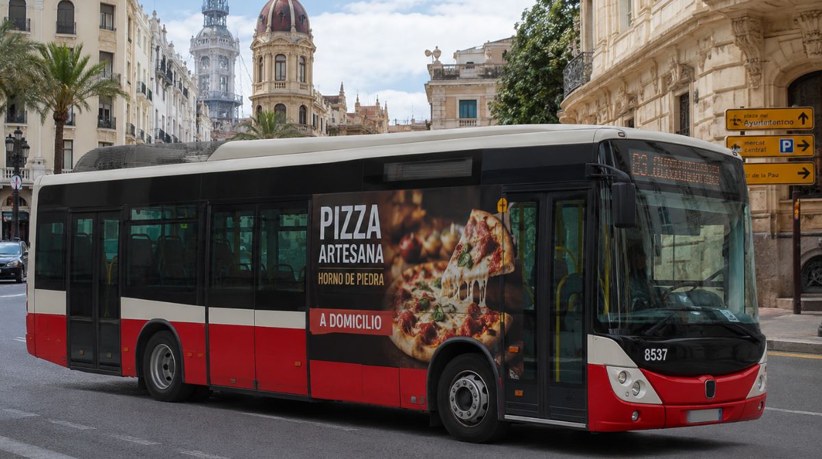 Publicidad en Autobuses para Pizzerias