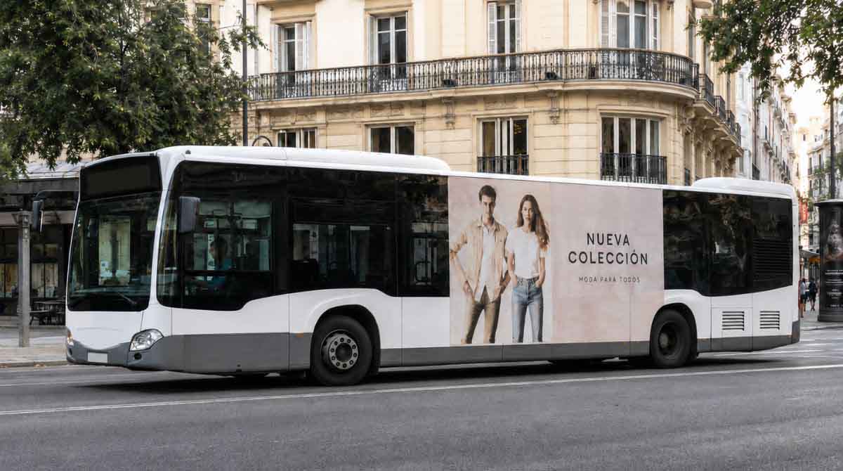 Publicidad en Autobuses para Tiendas de Ropa