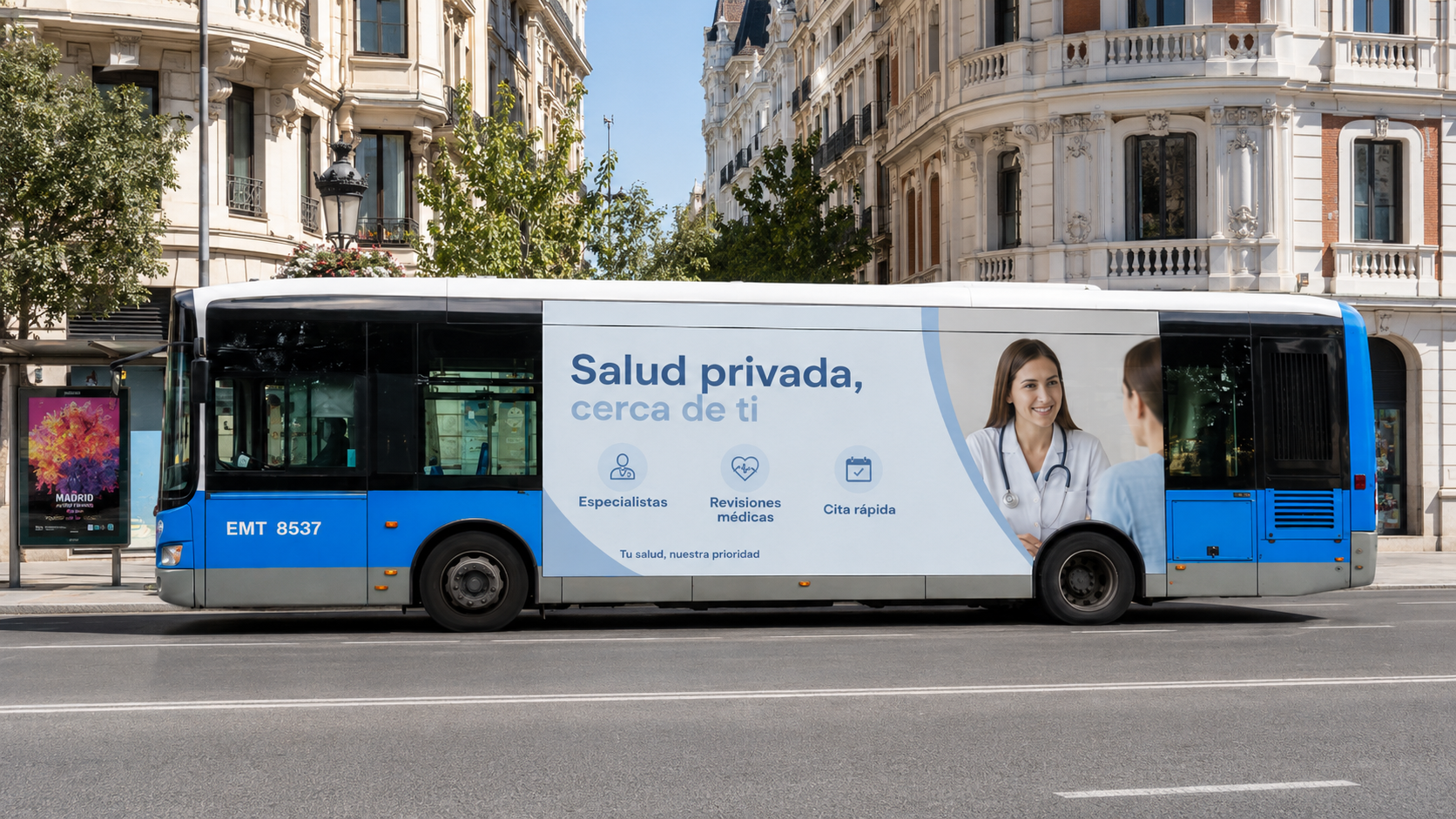 Publicidad en Autobuses para Clínicas Salud Privadas